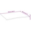 vidaXL Tablero escritorio 100x80x2,5cm rectangular madera maciza roble