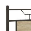 vidaXL Estructura de cama sin colch&oacute;n madera roble Sonoma 140x200 cm