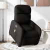 vidaXL Sillón de masaje eléctrico reclinable elevable tela negro