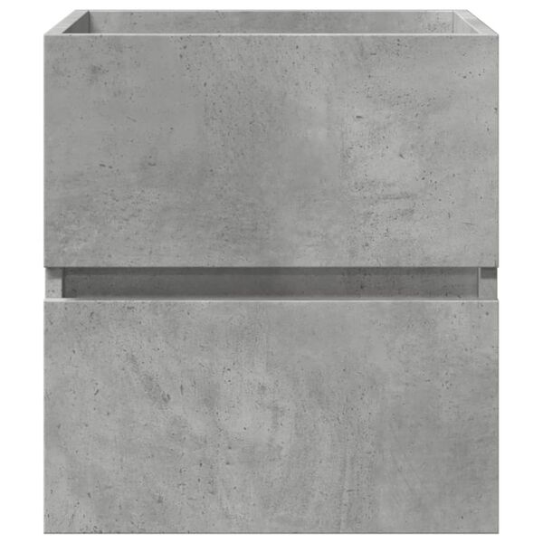 vidaXL Armario de lavabo madera ingenier&iacute;a gris hormig&oacute;n 41x38,5x45 cm