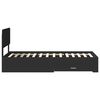 vidaXL Estructura de cama Negro 75 x 190 cm Madera de ingeniería