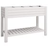 vidaXL Jardinera alta polipropileno blanco 110x45x79 cm
