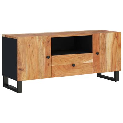 vidaXL Mueble de TV madera acacia y madera contrachapada 105x33,5x46cm