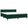 vidaXL Cama box spring con colch&oacute;n terciopelo verde oscuro 180x220 cm