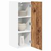 vidaXL Mueble colgante con puerta 2 pcs Madera Vieja y 30 x 31 x 80 cm