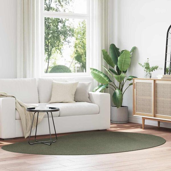 vidaXL Alfombra HUARTE Verde bosque 160 x 230 cm Poliéster