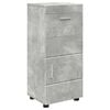 vidaXL Juego de Muebles de Ba&ntilde;o TULUM Gris Concreto 37 x 31,5 x 82 cm