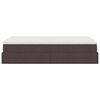 vidaXL Estructura de cama otomana colch&oacute;n tela marr&oacute;n oscuro 120x190cm