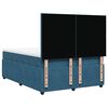 vidaXL Cama box spring con colchón terciopelo azul 140x190 cm
