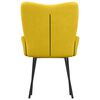 vidaXL Sillas de comedor 2 unidades terciopelo amarillo