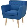 vidaXL Sill&oacute;n de tela azul