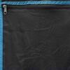 vidaXL Bolsa de almacenamiento Negro y azul 140 x 40 cm oxford