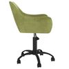 vidaXL Silla de comedor giratoria de terciopelo verde claro