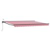 vidaXL Toldo Retr&aacute;ctil El&eacute;ctrico Rojo, Blanco, Antracita 4,5 x 3 m