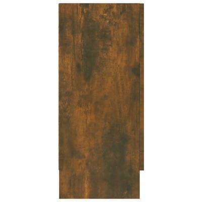 vidaXL Vitrina madera contrachapada roble ahumado 120x30,5x70 cm