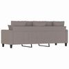 vidaXL Sof&aacute; de 3 plazas de tela gris taupe 180 cm