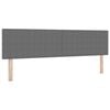 vidaXL Cabecero LED con tiras LED Gris Claro 180 cm Tela de Pana