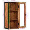 vidaXL Mueble de baño madera maciza de acacia y hierro 40x30x90 cm