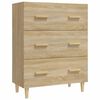 vidaXL Aparador de madera contrachapada roble Sonoma 70x34x90 cm