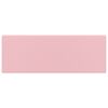 vidaXL Lavabo lujoso cuadrado rebosadero cer&aacute;mica rosa mate 41x41 cm