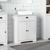 vidaXL Mueble de lavabo de ba&ntilde;o BODO blanco 70x35x80 cm