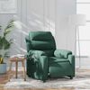 vidaXL Sill&oacute;n reclinable el&eacute;ctrico de terciopelo verde oscuro
