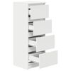 vidaXL Aparador blanco 37,5x35x99 cm madera de ingenier&iacute;a