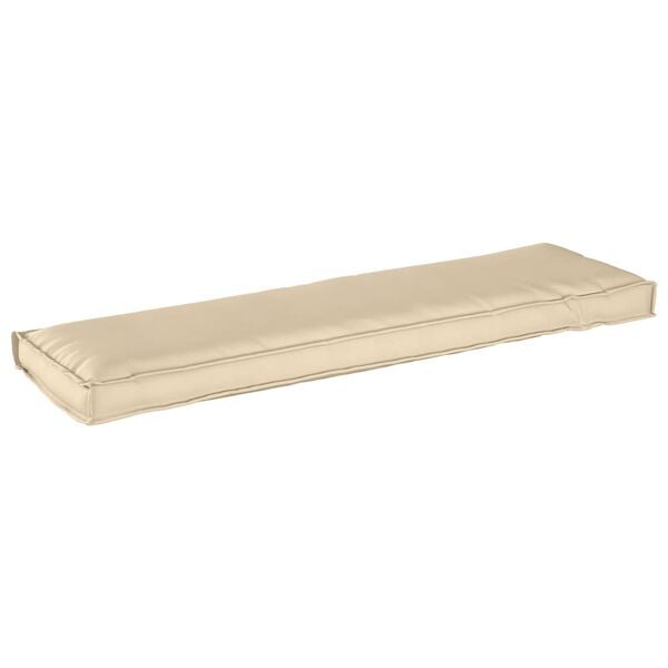 vidaXL Coj&iacute;n Beige 140 x 40 x 8 cm Tela Oxford