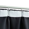 vidaXL Cortinas opacas con ganchos 2 piezas negro 140x225 cm