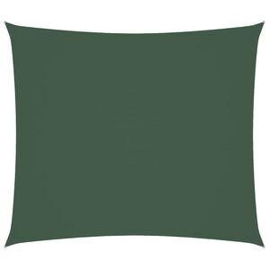 vidaXL Toldo de vela rectangular tela Oxford verde oscuro 2x2,5 m
