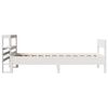 vidaXL Estructura de cama sin colch&oacute;n madera de pino blanca 90x200 cm