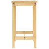 vidaXL Set de mesa alta y taburetes de bar 3 pzas madera maciza pino