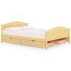 vidaXL Estructura de cama con 4 cajones madera maciza pino 160x200 cm