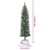 vidaXL &Aacute;rbol Navide&ntilde;o Artificial Delgado con 300 LED Verde y 240 cm