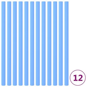 vidaXL Mangas de espuma de poste de cama el&aacute;stica 12 uds 92,5 cm azul