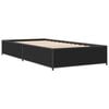 vidaXL Estructura de cama madera de ingenier&iacute;a y metal negra 90x190 cm