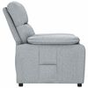 vidaXL Sill&oacute;n reclinable de tela gris claro