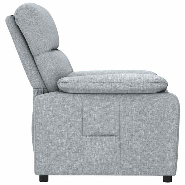 vidaXL Sill&oacute;n reclinable de tela gris claro