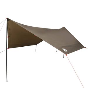 vidaXL Lona de camping impermeable marr&oacute;n 438x376x212 cm