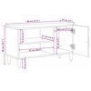 vidaXL Mueble de TV 80 x 31,5 x 46 cm Madera de mango maciza