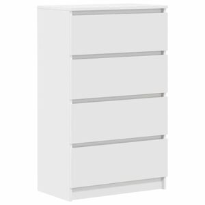 vidaXL Aparador de madera contrachapada blanco 60x35x98,5 cm