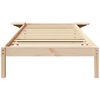 vidaXL Estructura de cama Natural 100 x 200 cm Madera de pino macizo