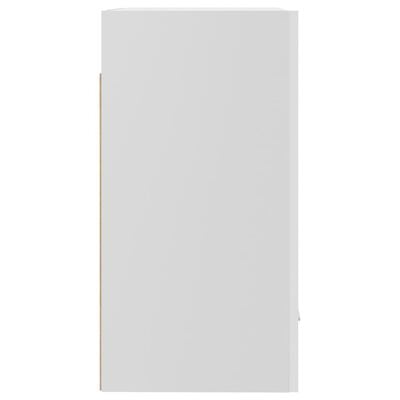 vidaXL Armario colgante 2 uds contrachapada blanco brillo 50x31x60 cm