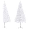 vidaXL &Aacute;rbol de Navidad artificial de esquina blanco 240 cm PVC