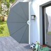 vidaXL Toldo lateral plegable terraza gris 160 cm