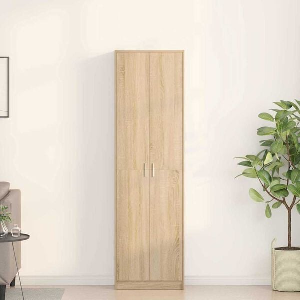vidaXL Armario Roble Sonoma 55 x 25 x 189 cm Madera de ingenier&iacute;a