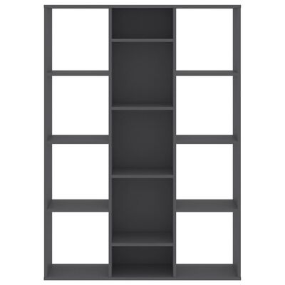 vidaXL Divisor de espacios/estantería aglomerado gris 100x24x140 cm