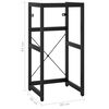 vidaXL Estructura de lavabo de hierro negro 40x38x83 cm
