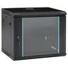 vidaXL Armarios de red Black 600 x 450 x 510 mm Acero
