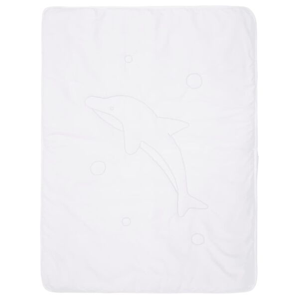 vidaXL Juego de edred&oacute;n infantil 3 piezas blanco 100x135 cm/40x60 cm